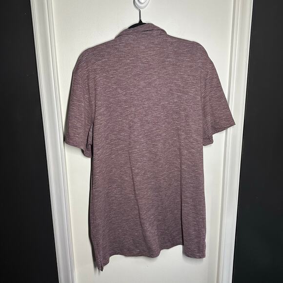 J. Crew Men's Heathered Purple Performance Polo Shirt Size XL Athletic Golf - Picture 4 of 8